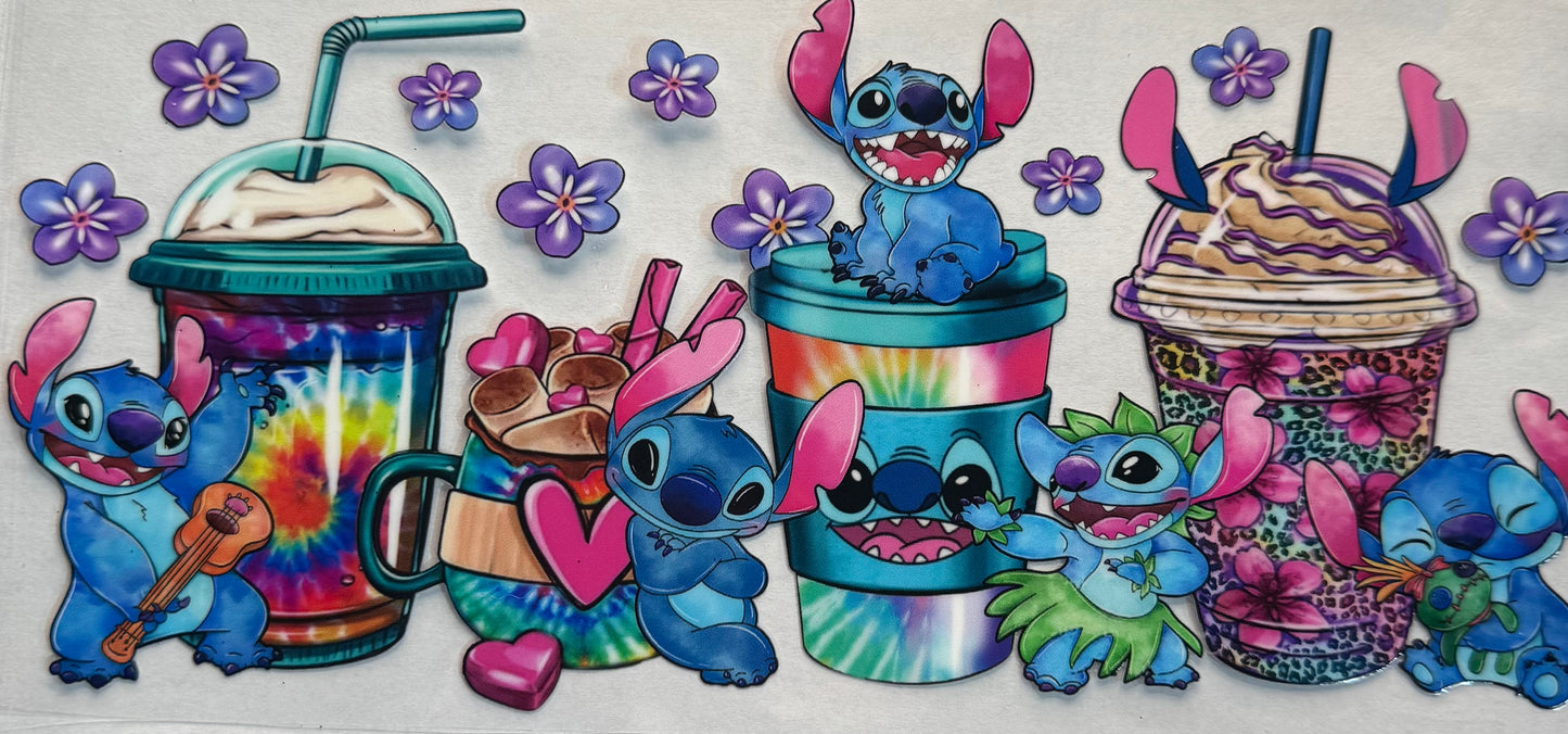 Cup wraps dtf Stitch