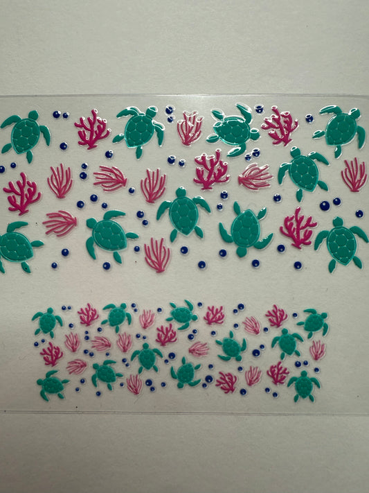 Uvdtf wraps Mini Stanley turtle theme