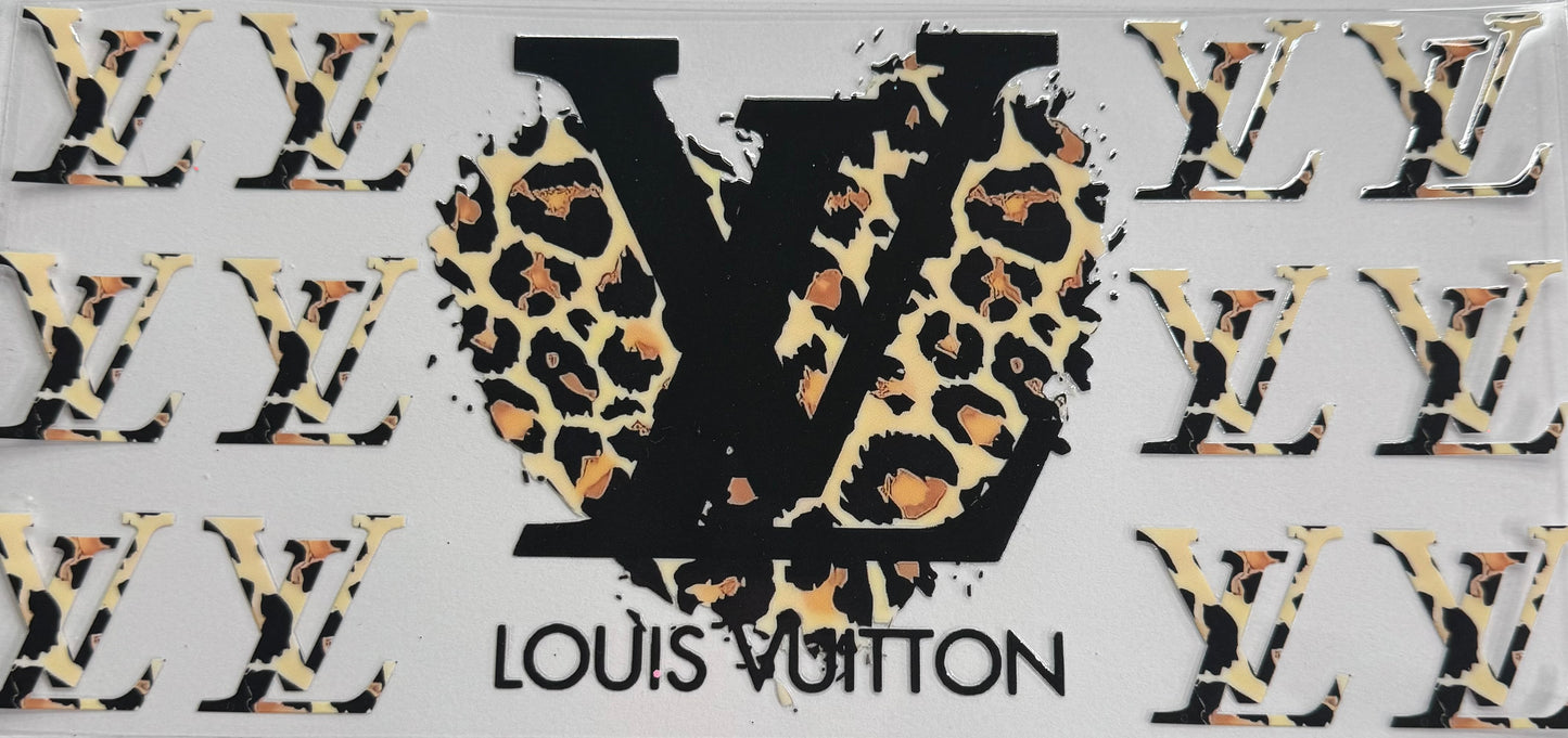 Cup wraps uvdtf cheetah lv with heart