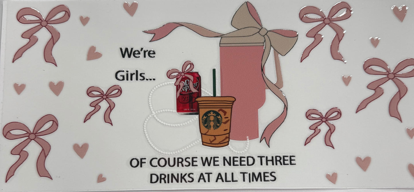 Cup wraps uvdtf drinks