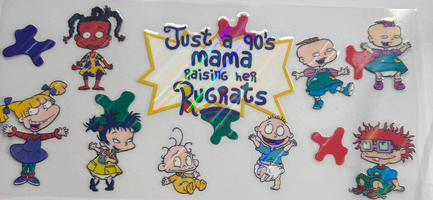 uvdtf transfer wrap Holo 90s mama rugrats
