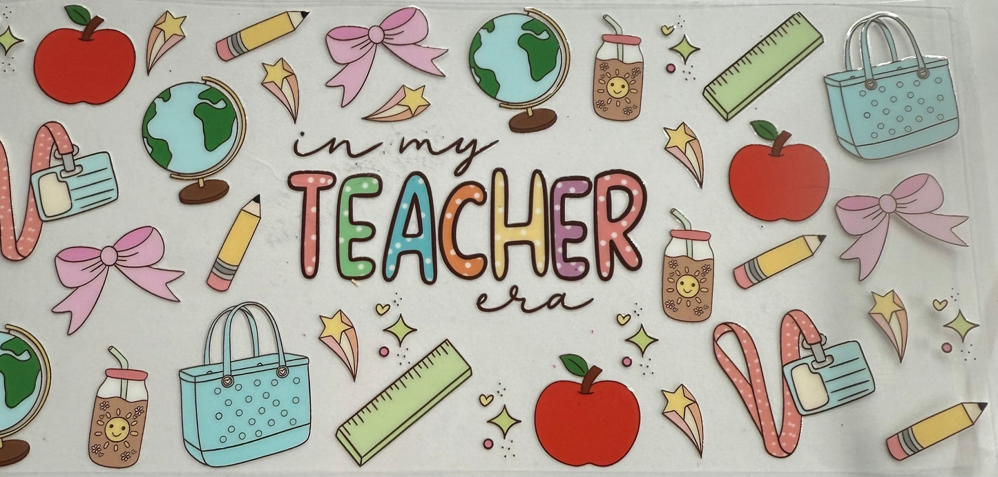uvdtf transfer wrap Teacher