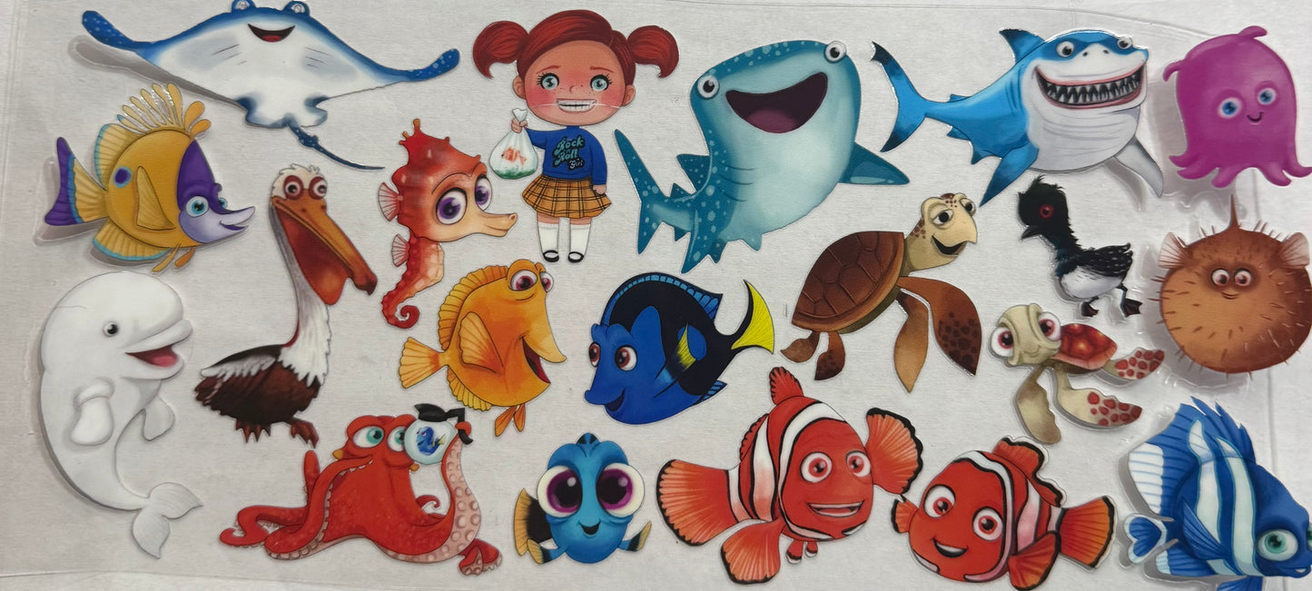 uvdtf transfer wrap Finding Nemo