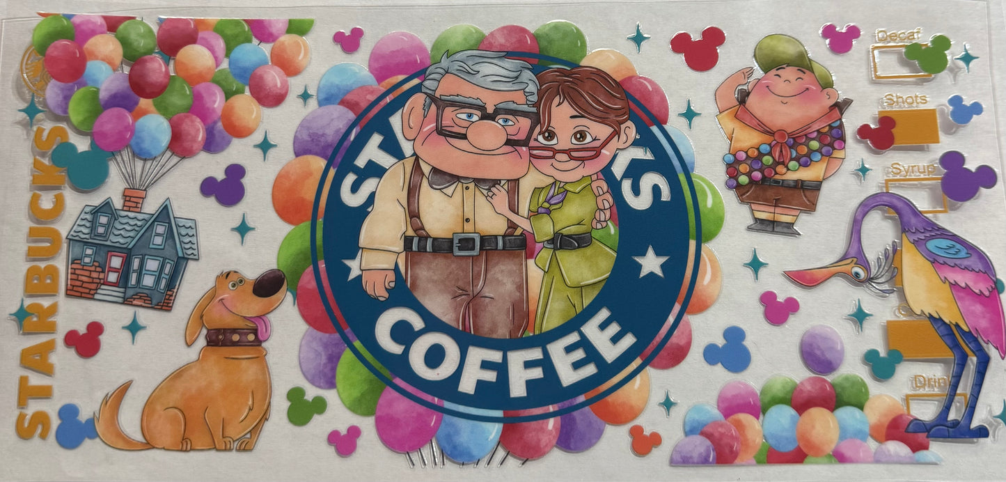 uvdtf transfer wrap Starbucks/movie up