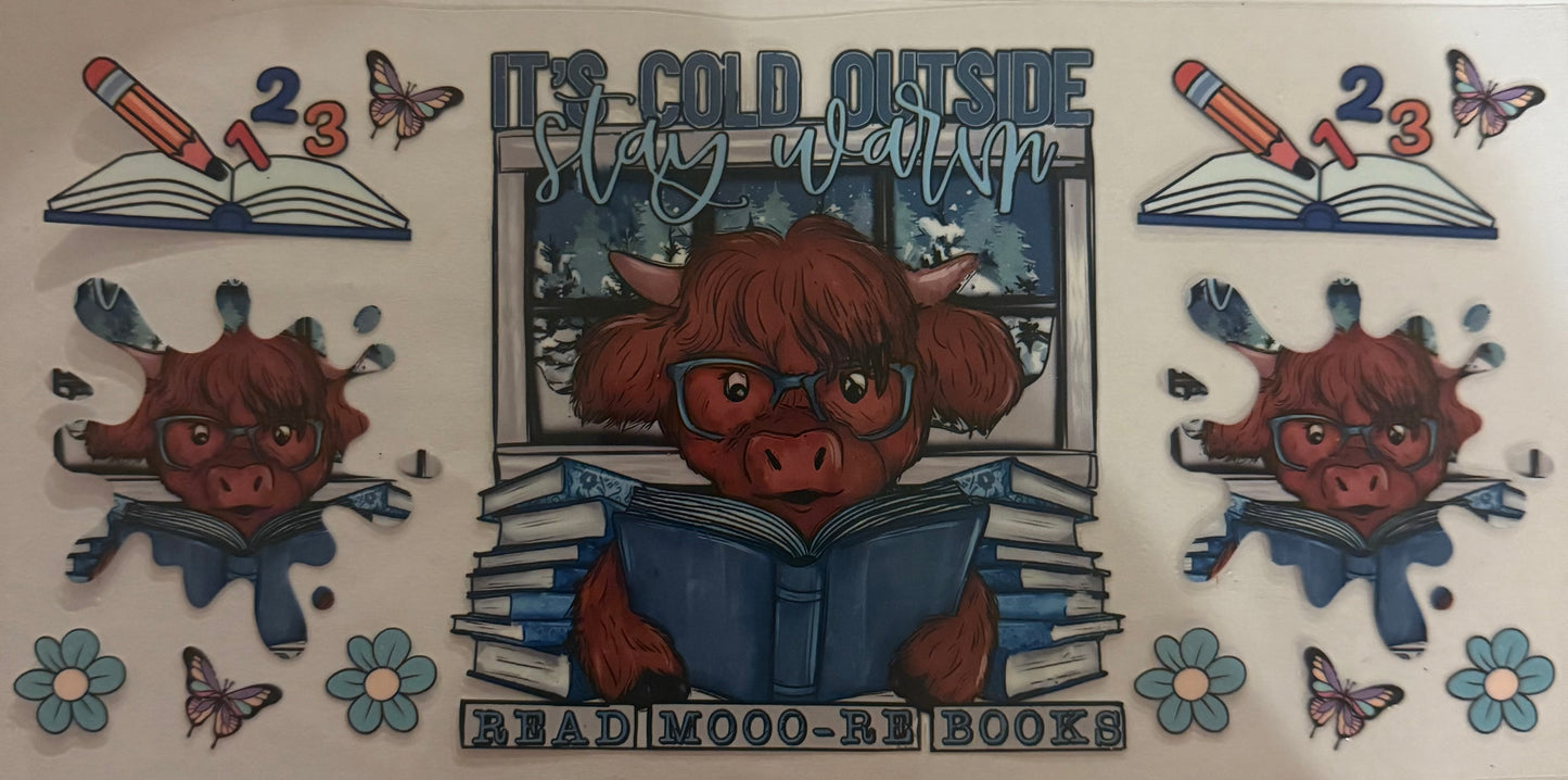 Cup wraps uvdtf highland cow it’s cold outside