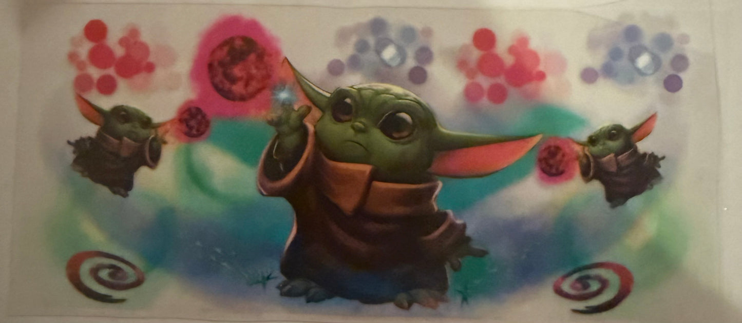 Cup wraps uvdtf baby Yoda