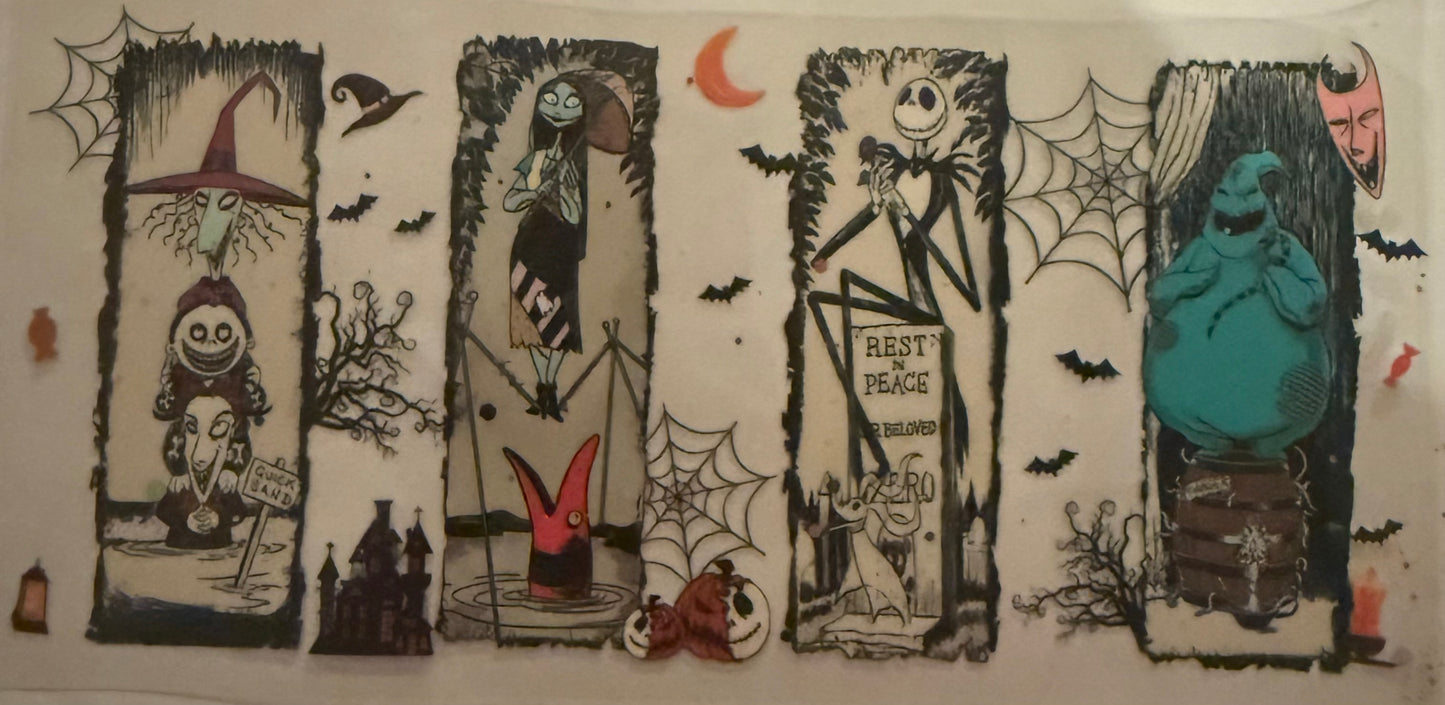Cup wraps uvdtf jack and sally window panels