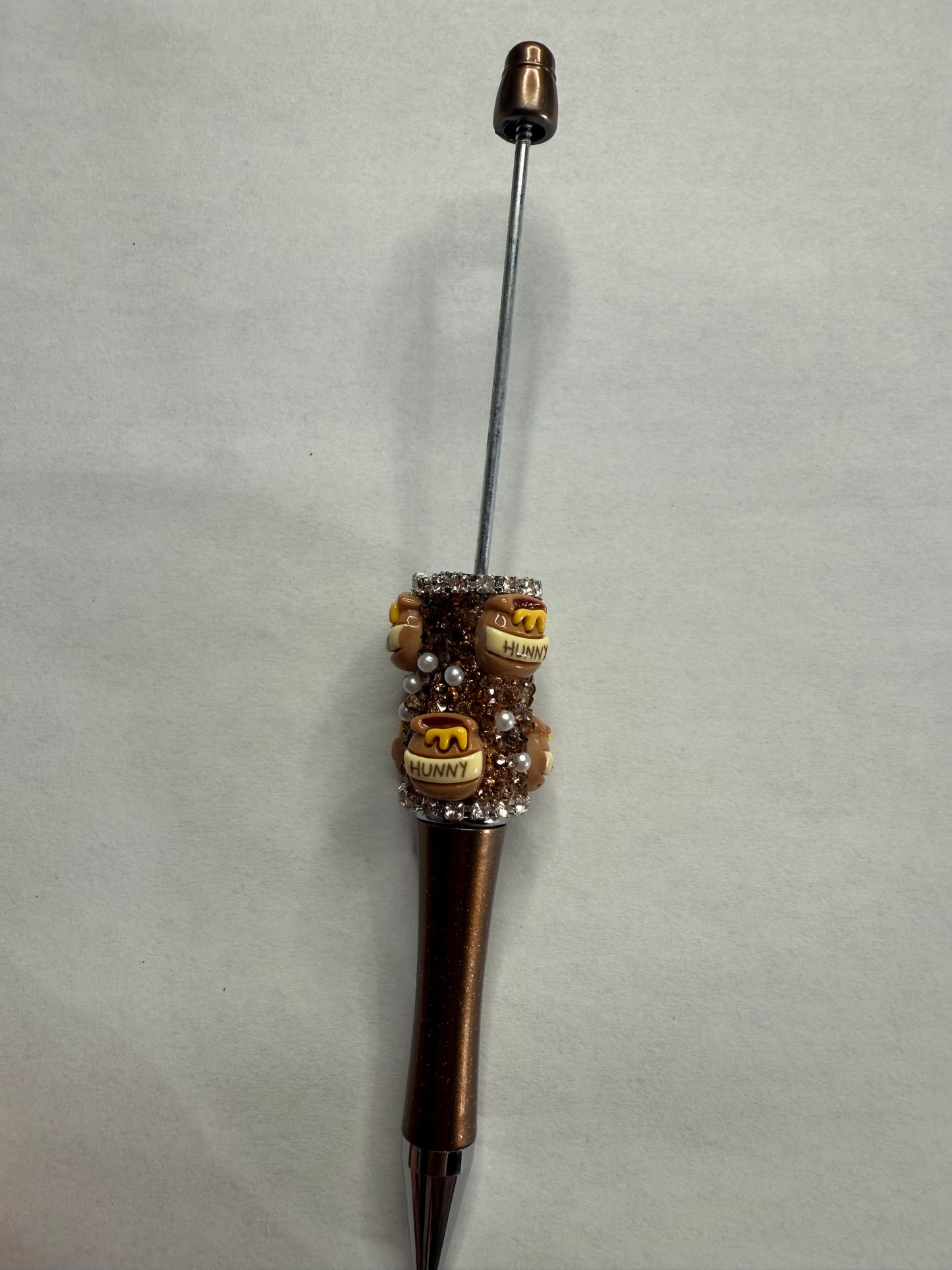 Beadable pens just the pen brown with honey pots