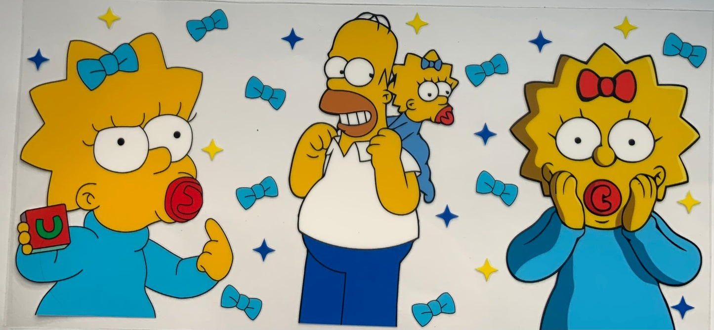 uvdtf transfer wrap the Simpsons