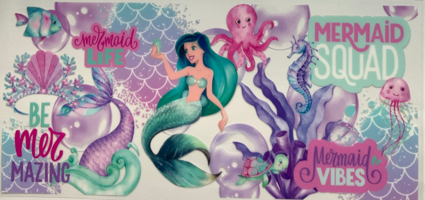 uvdtf transfer wrap mermaids