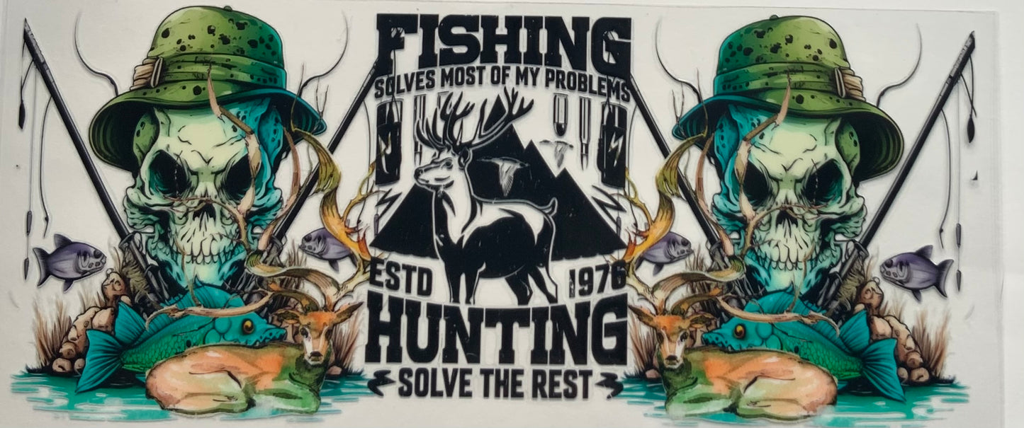uvdtf transfer wrap skull fishing