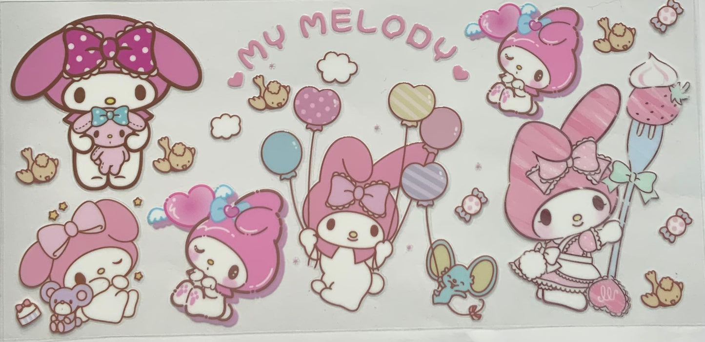 uvdtf transfer wrap my melody pink