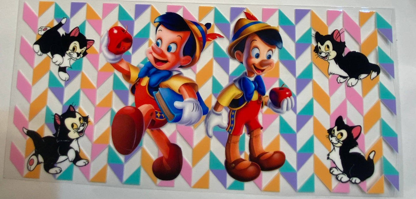 uvdtf transfer wrap Pinocchio