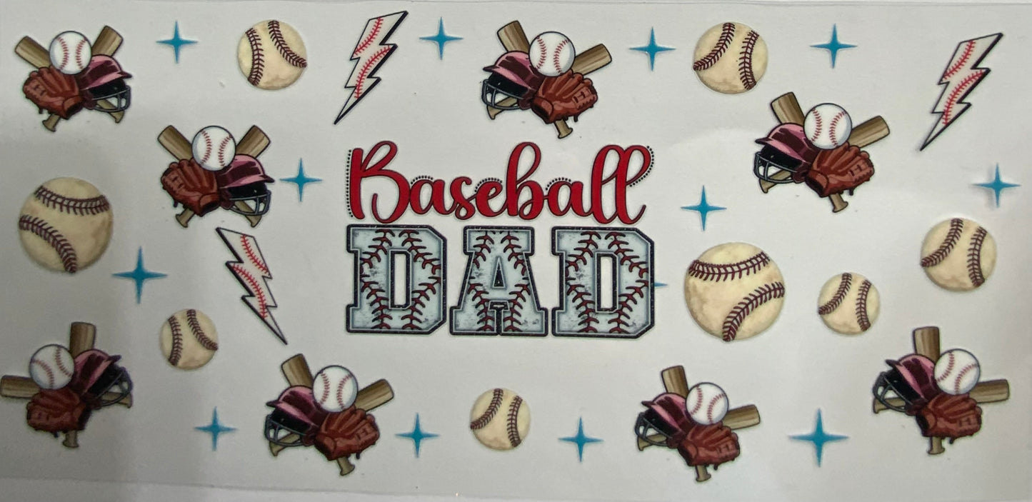 Cup wraps uvdtf Baseball dad