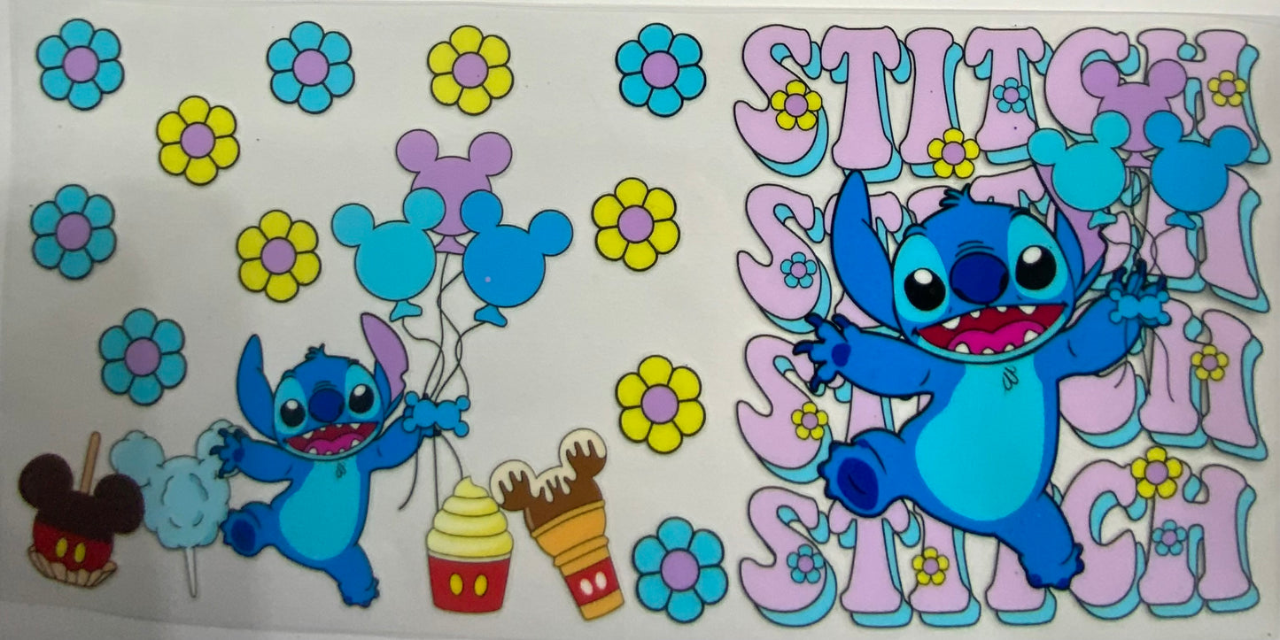 Cup wraps uvdtf stitch with Mickey balloons