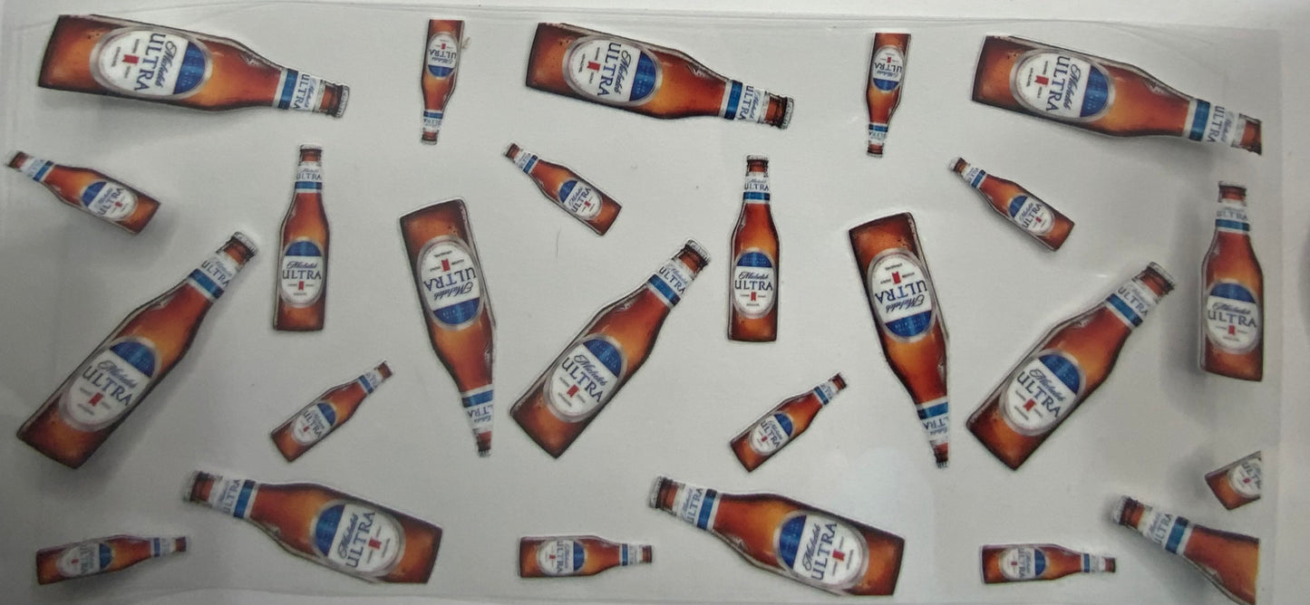 Cup wraps uvdtf Michelob ultra drinks