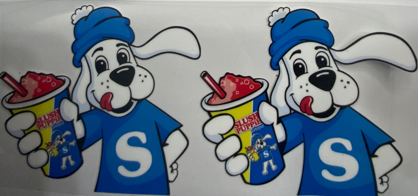 Cup wraps uvdtf Slush puppies with dog