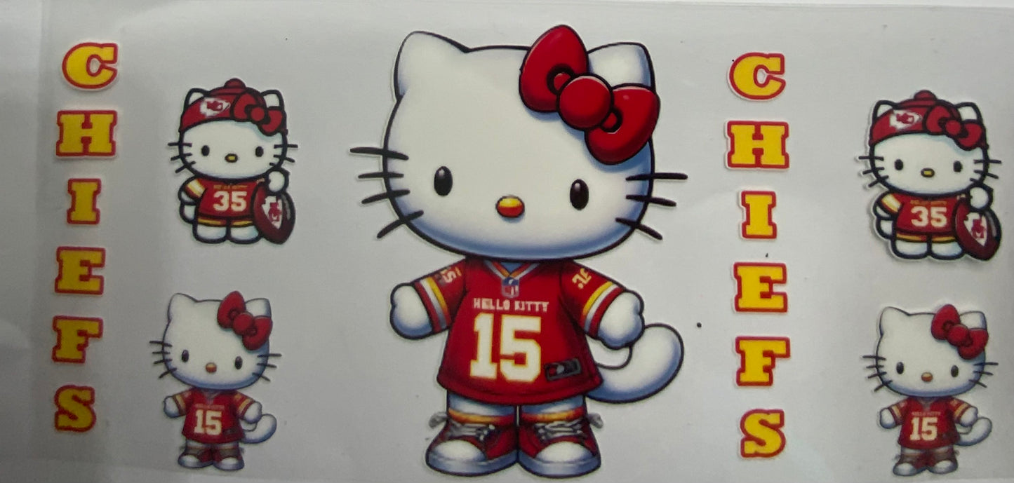 Cup wraps uvdtf Hello kitty chiefs football