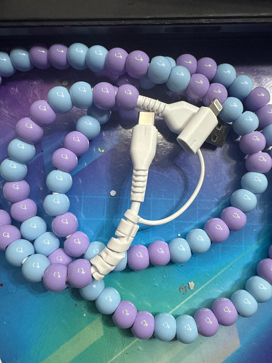 Beaded phone charger