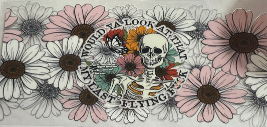 uvdtf  transfer wrap Skull last flying fuck