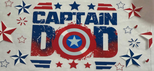 uvdtf  transfer wrap Captain dad