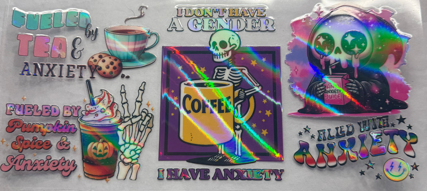 uvdtf  transfer wrap Holo coffee and tea