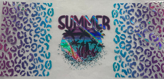 uvdtf  transfer wrap Holo summer vibes cheetah