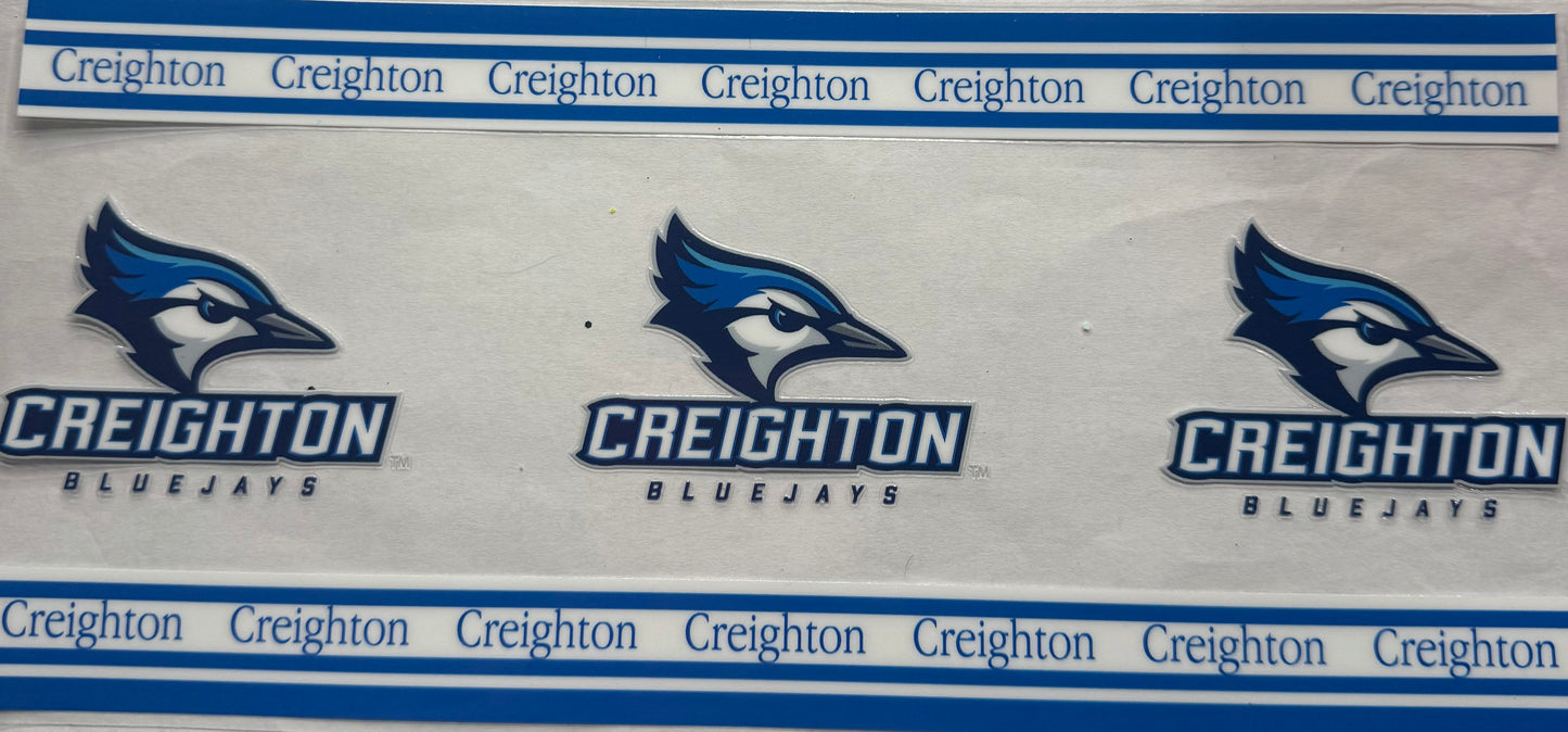 uvdtf  transfer wrap Creighton blue jays sports team
