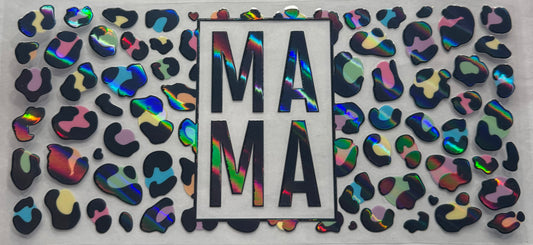 uvdtf  transfer wrap Holo cheetah mama