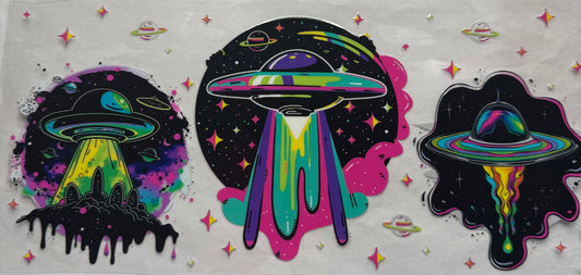 uvdtf  transfer wrap UFO space