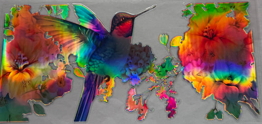 uvdtf  transfer wrap Holo hummingbird