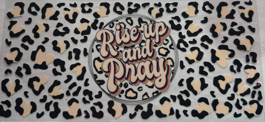 uvdtf  transfer wrap Cheetah, rise up and pray