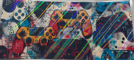 uvdtf  transfer wrap holo big gaming controller