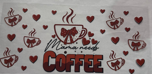 uvdtf  transfer wrap mama needs coffee