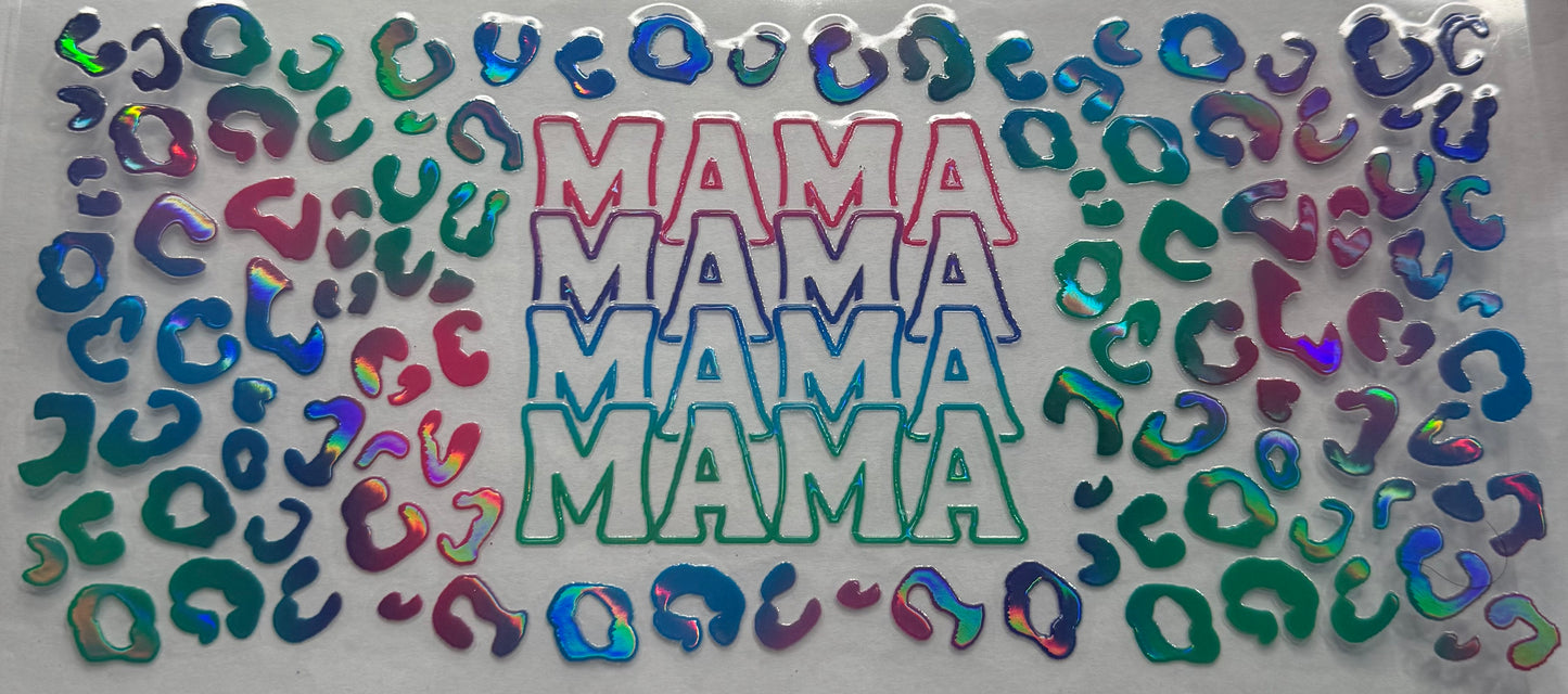 uvdtf  transfer wrap holo cheetah mama