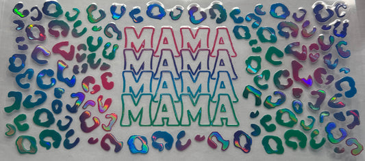 uvdtf  transfer wrap holo cheetah mama