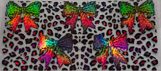 uvdtf  transfer wrap holo cheetah with Bows