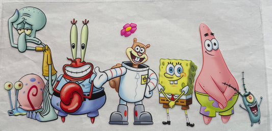 uvdtf  transfer wrap SpongeBob