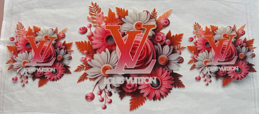 uvdtf  transfer wrap lv coral floral