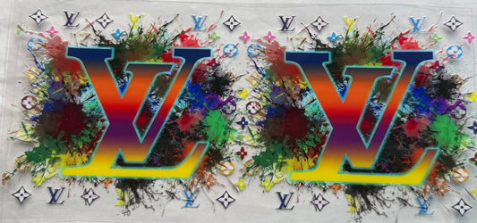 uvdtf  transfer wrap paint splatter lv