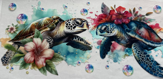 uvdtf  transfer wrap Under the sea turtles