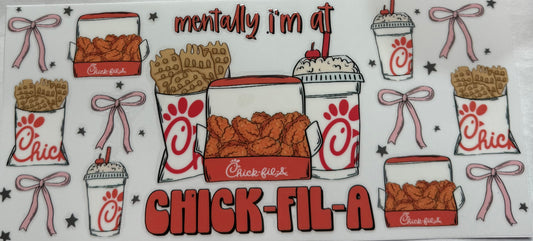 uvdtf  transfer wrap Chick-fil-A