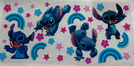 uvdtf  transfer wrap Silly Disney stitch