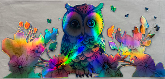 uvdtf  transfer wrap holo owl