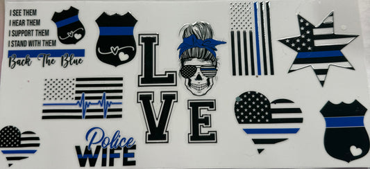 uvdtf  transfer wrap Police wife