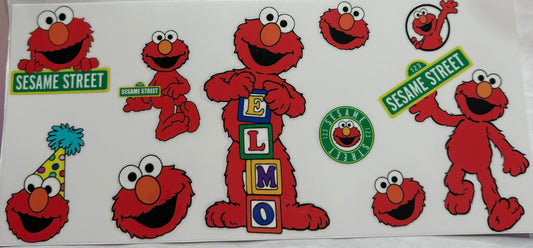 uvdtf  transfer wrap Sesame Street Elmo