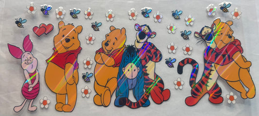 uvdtf  transfer wrap holo Winnie the Pooh