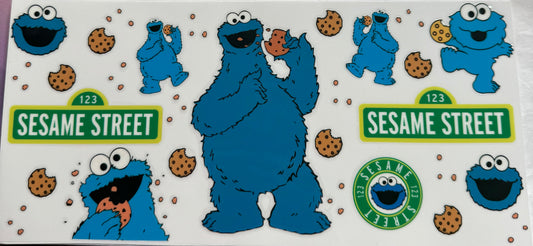 uvdtf  transfer wrap Sesame Street Cookie Monster