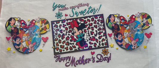 uvdtf  transfer wrap Minnie Mouse Mother’s Day