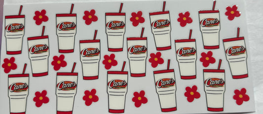 uvdtf  transfer wrap Canes drinks